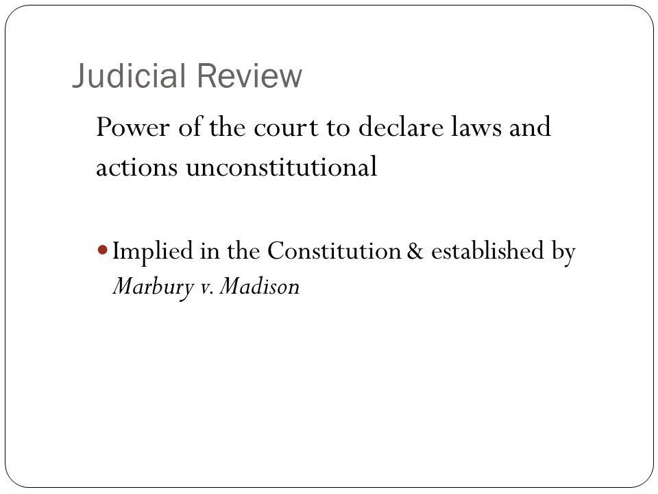 Essay About Marbury V Madison