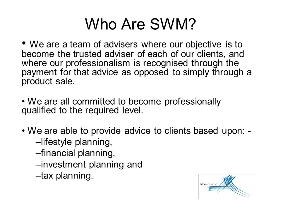 Who Are SWM.