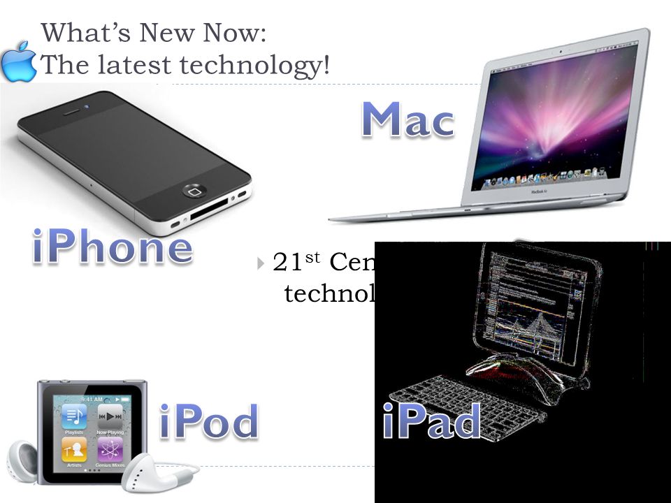What’s New Now: The latest technology!  21 st Century technology