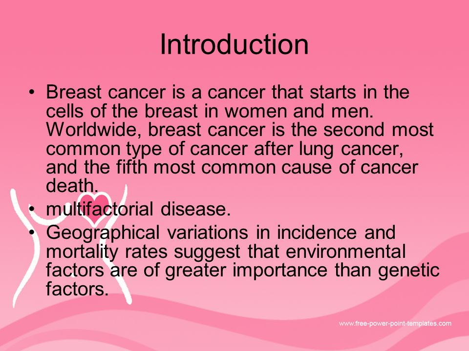 introduction breast cancer essay Introduction breast cancer essay breast cancer: introduction – mental help net breast cancer is not just a woman 39s disease it is quite possible for men to get. introduction breast cancer essay Introduction breast cancer essay breast cancer: introduction – mental help net breast cancer is not just a woman 39s disease it is quite possible for men to get.