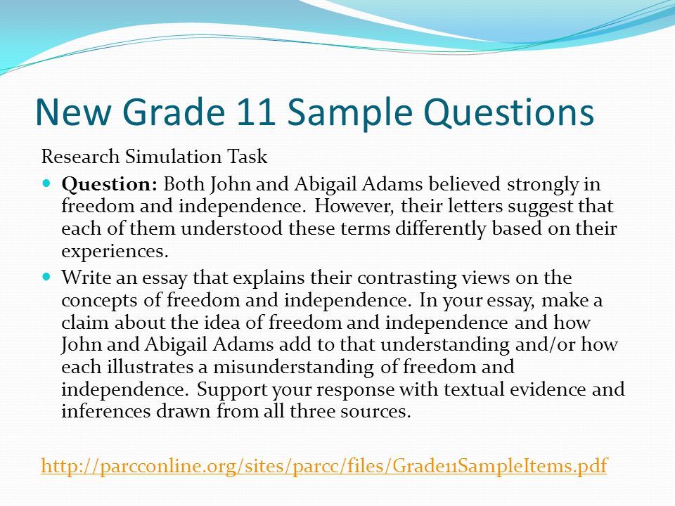 sample college entrance essays