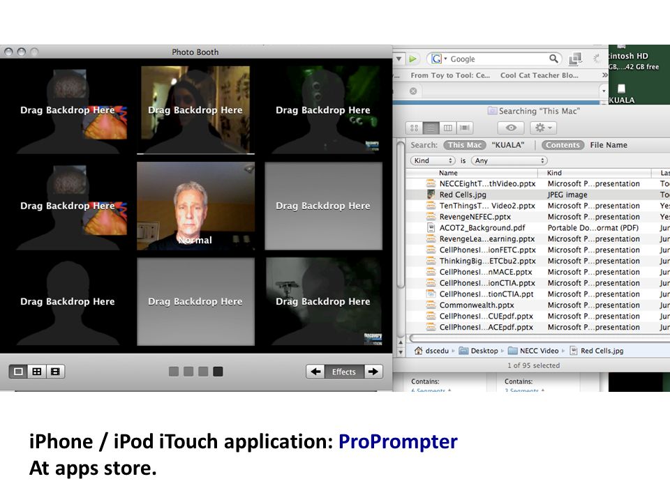 iPhone / iPod iTouch application: ProPrompter At apps store.
