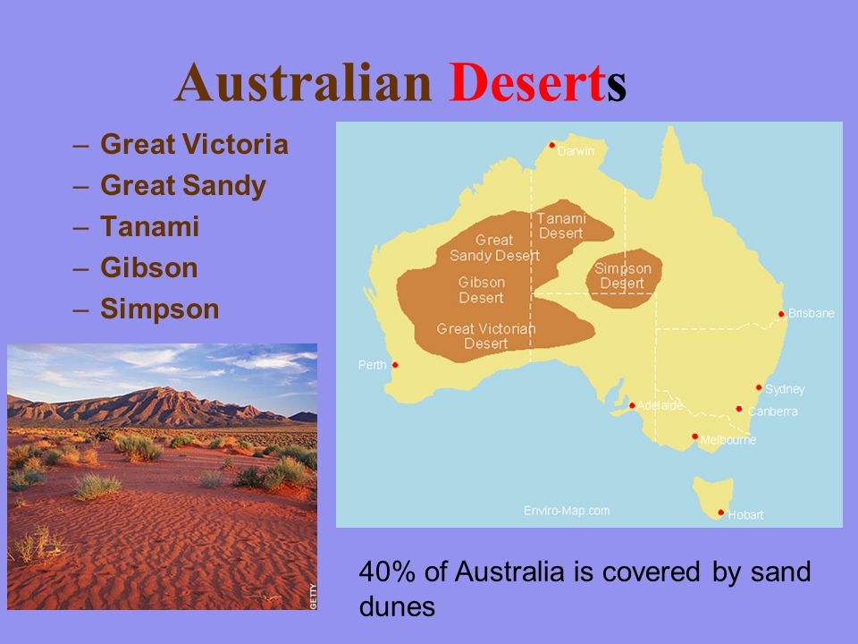 Land Cover & Climate Much of Australia has a continental climate.
