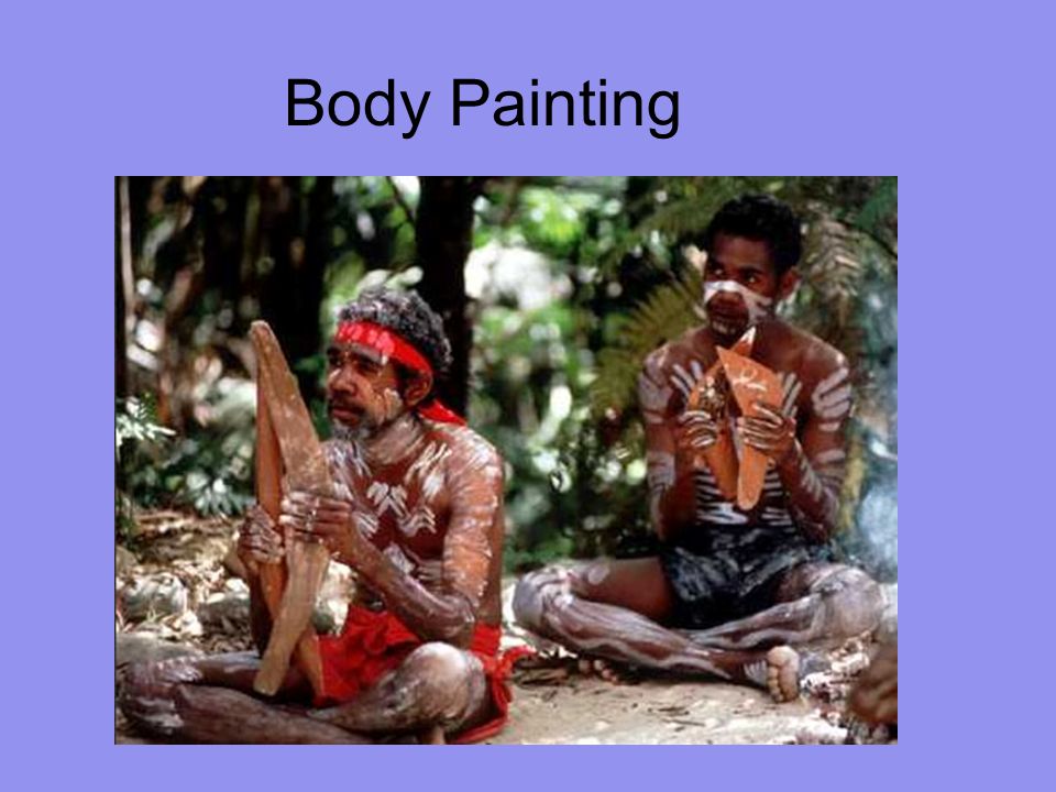 Aboriginal People The Aborigines play the didgeridoo.