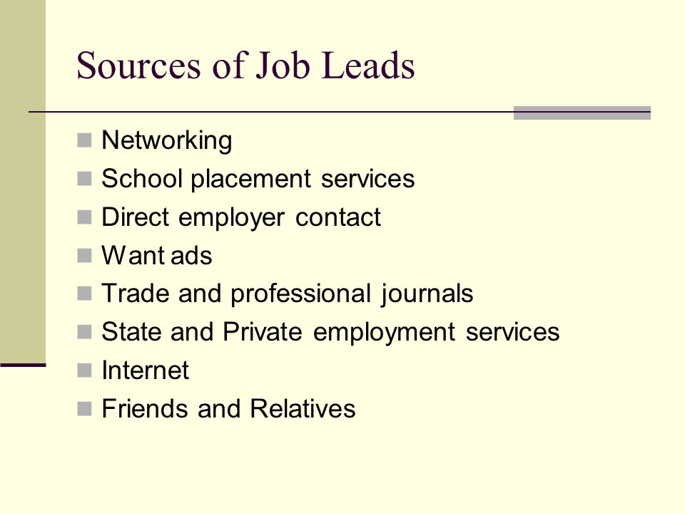 employment networking