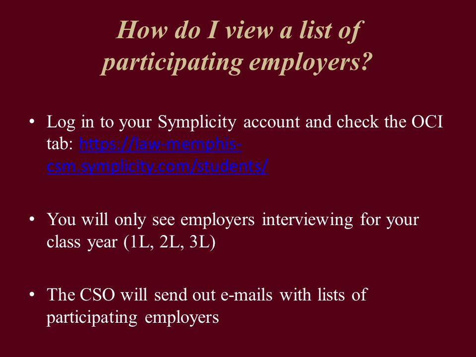 How do I view a list of participating employers.