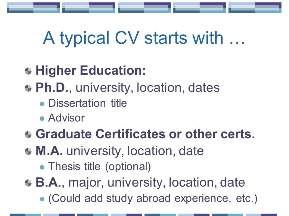 Best Dissertation Titles