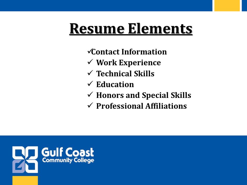 professional resume skills