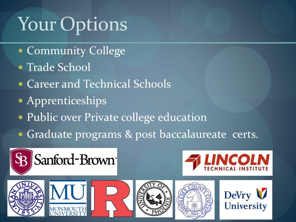 trade school career options