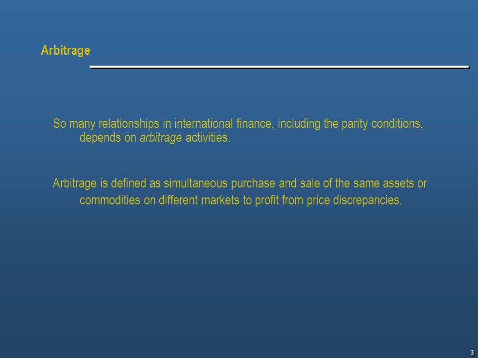Man 441 Internatıonal Finance Parity Conditions And Currency 3