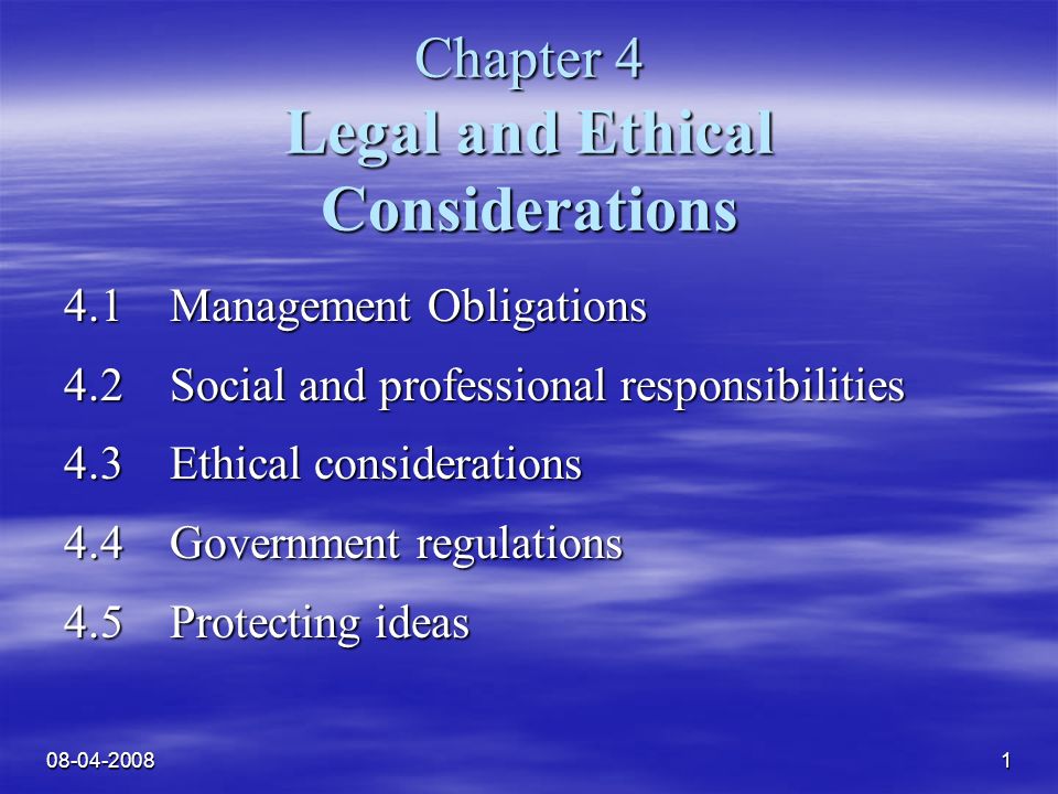 chapter 4 legal and ethical