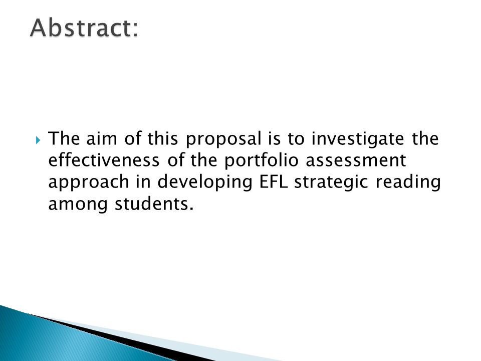 Research proposal on tefl
