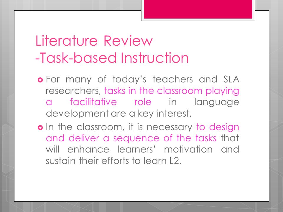 literature review of motivation in second language learning literature review of motivation in second language learning