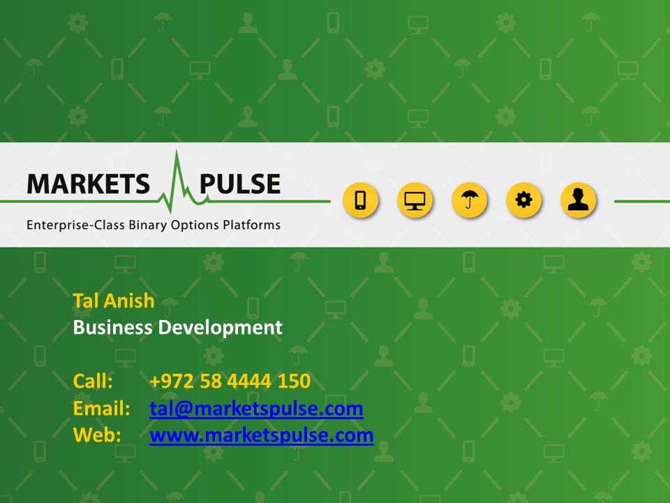 Tal Anish Business Development Call: Web: