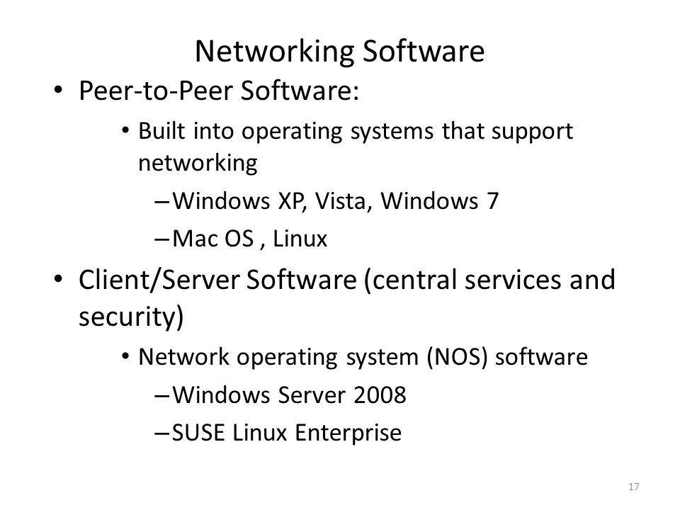 Peer To Peer Network Windows Xp And Vista