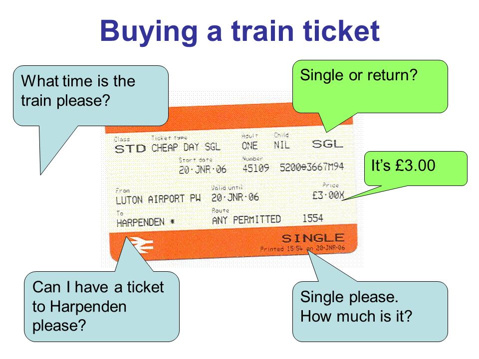 Can I have a ticket to Harpenden please. Single or return.