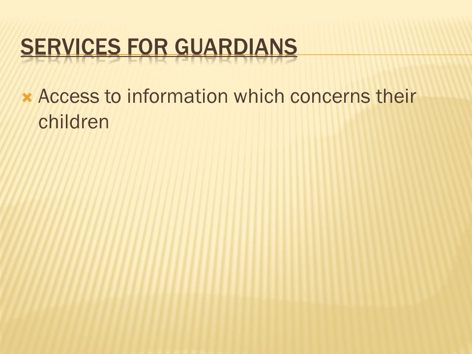  Access to information which concerns their children