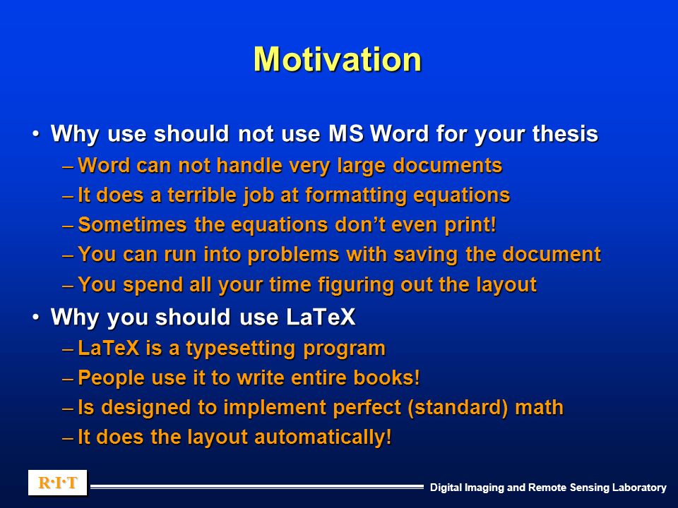 academic writing using latex ppt