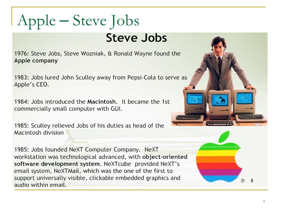 7 Apple – Steve Jobs