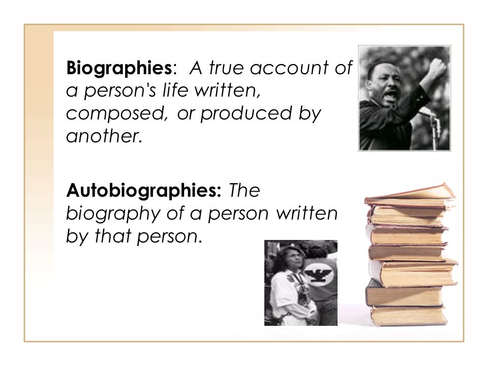 Biography definition and examples