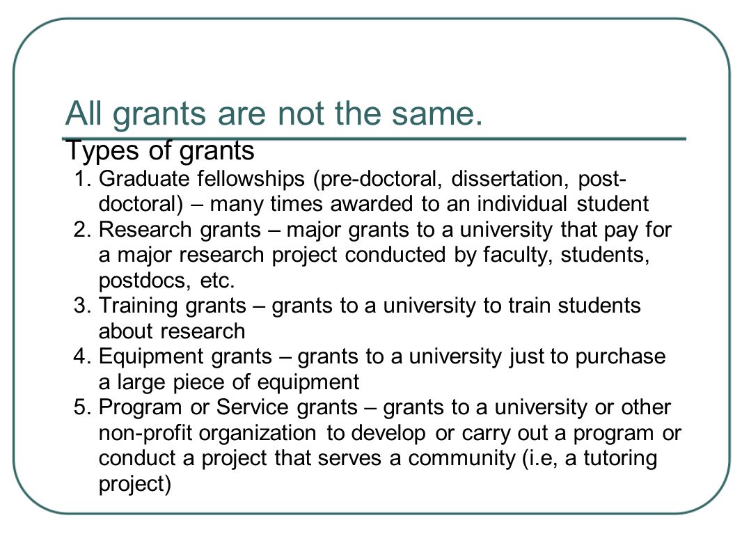 Dissertation Grant Research