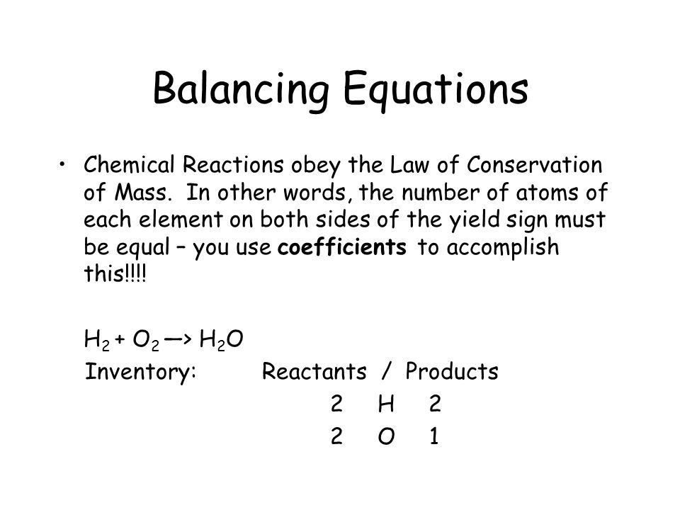 Balancing Equations With Charges Talkchannels Balancing Equations Types Of Reactions Parts An Equation