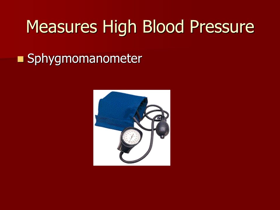 Measures High Blood Pressure Sphygmomanometer Sphygmomanometer