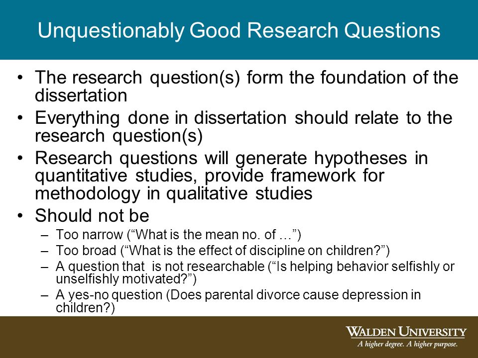 Writing Dissertation Question