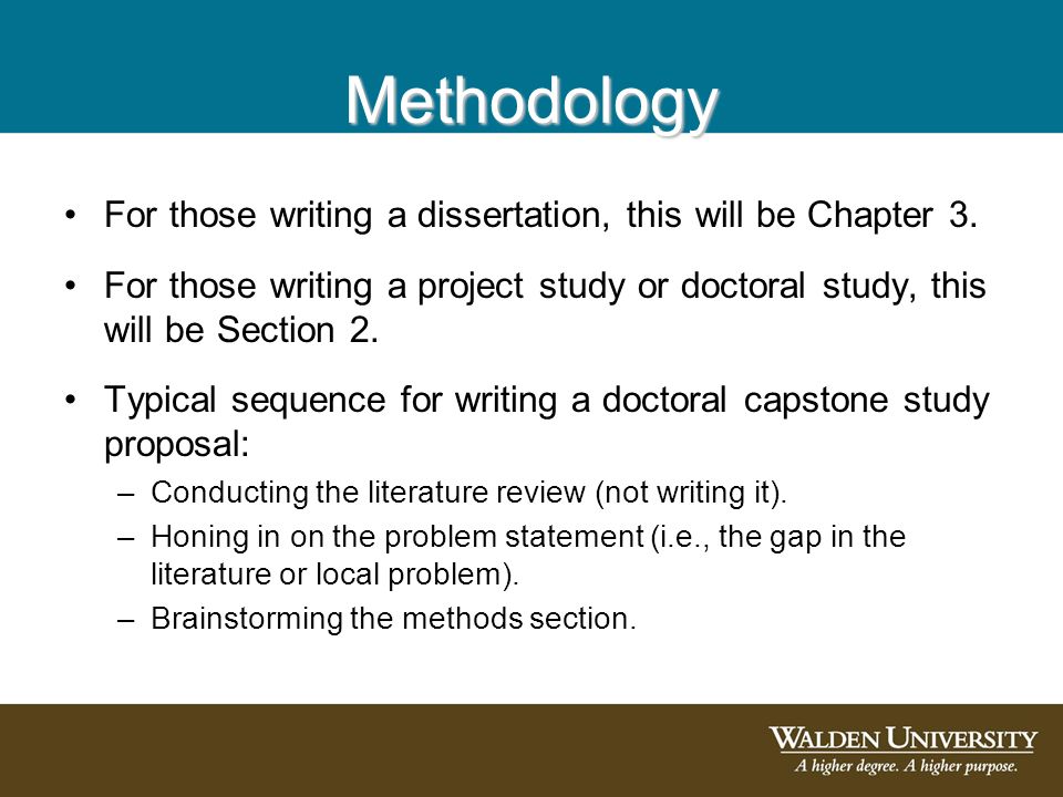 Writing methodology masters dissertation