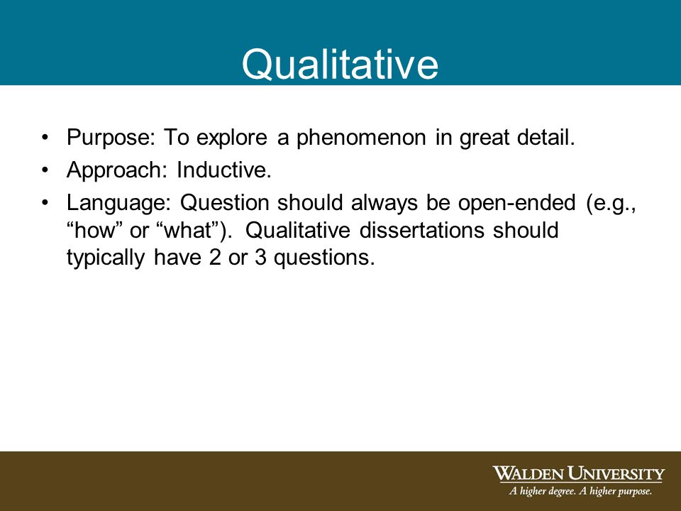 Purpose Of Dissertation