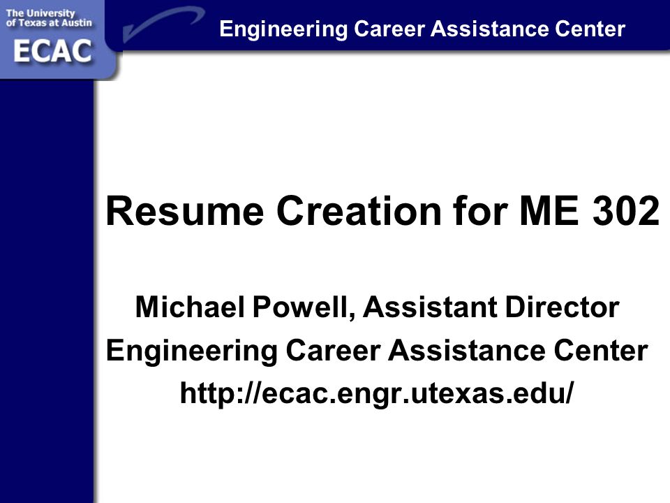 engineering career assistance center resume creation for me 302 ecac cover letter