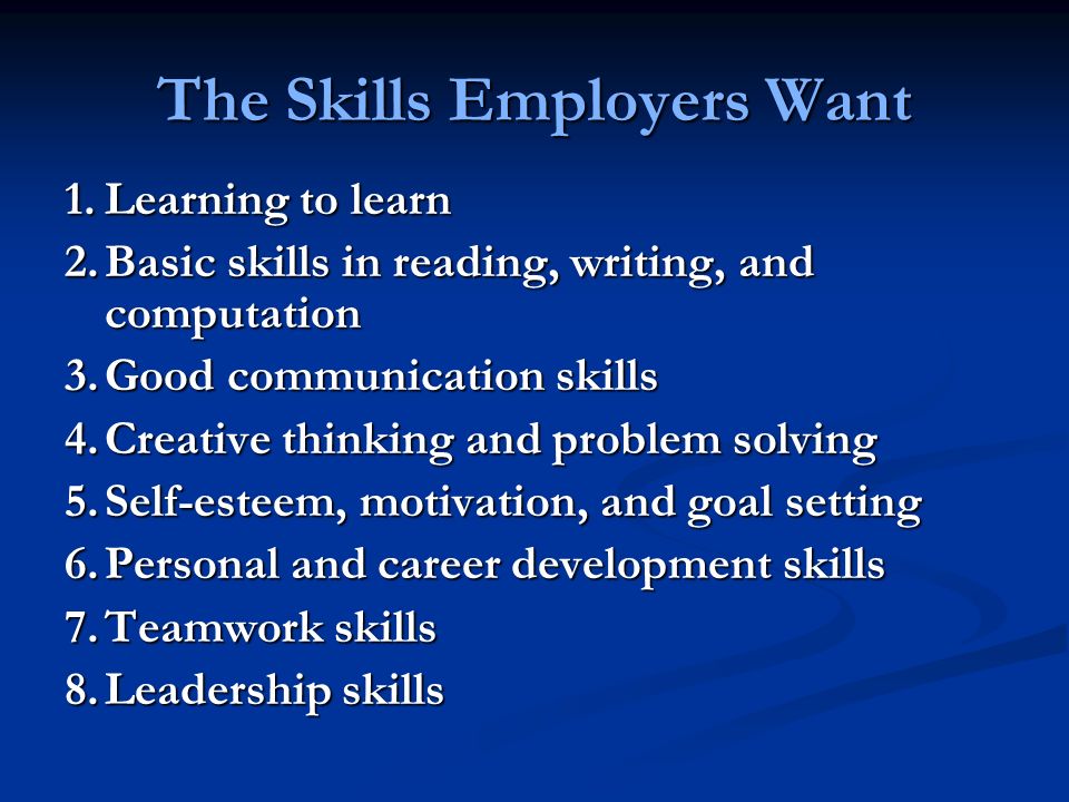 skills employers want