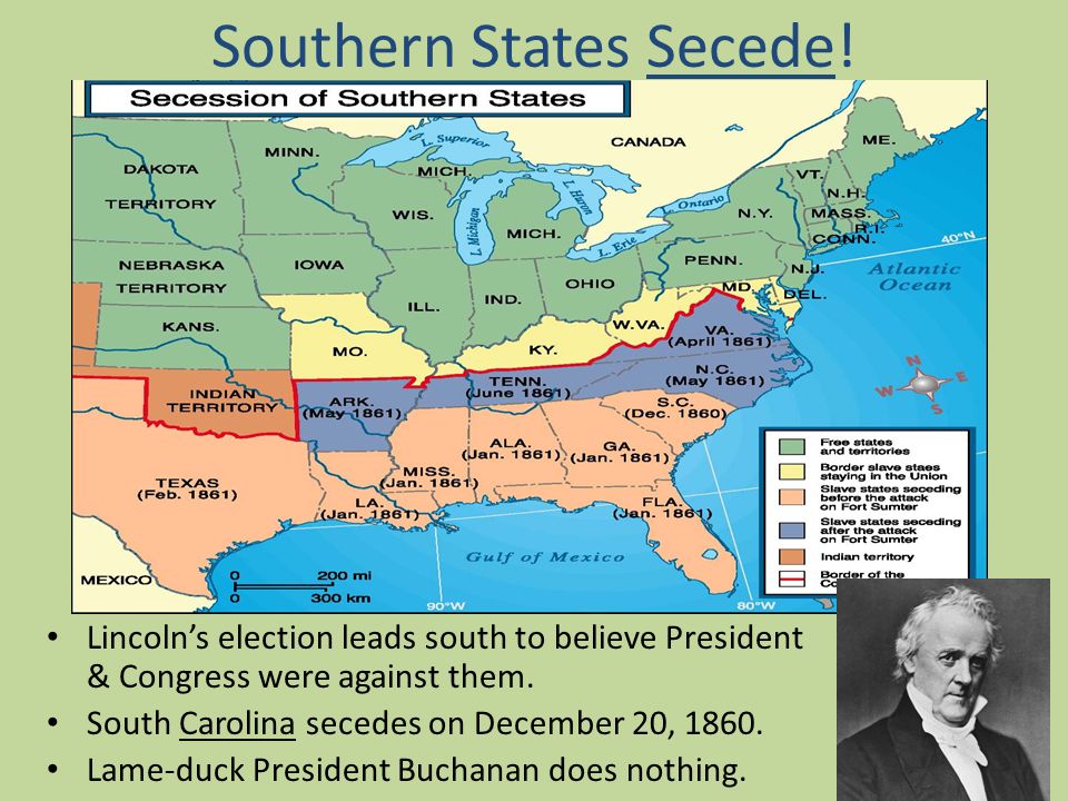 Southern States Secede.