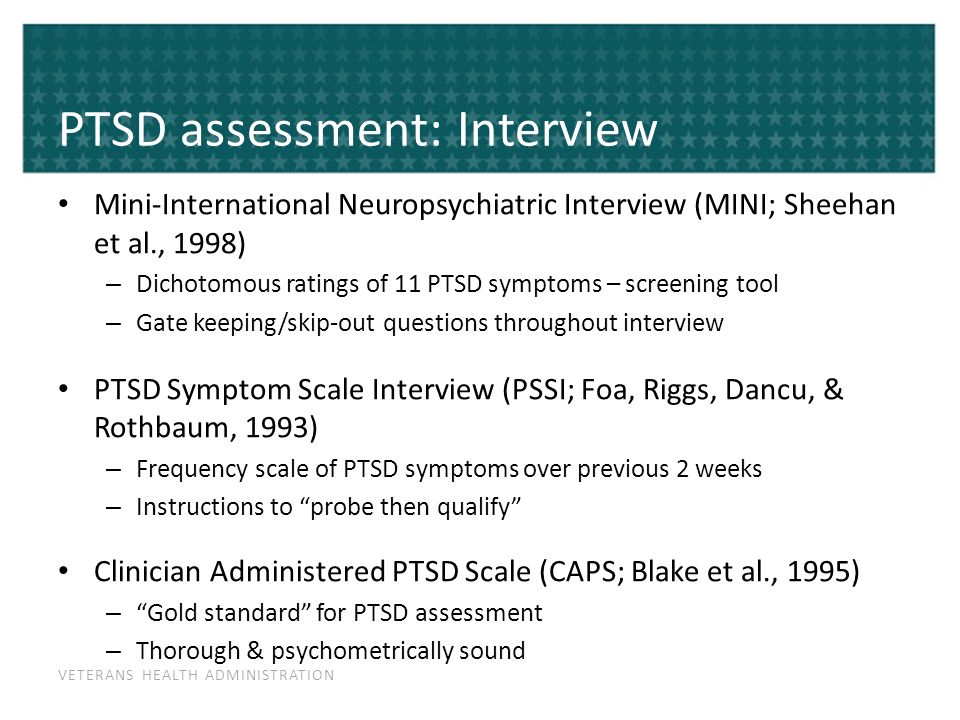 Clinician administered ptsd scale for dsm 5