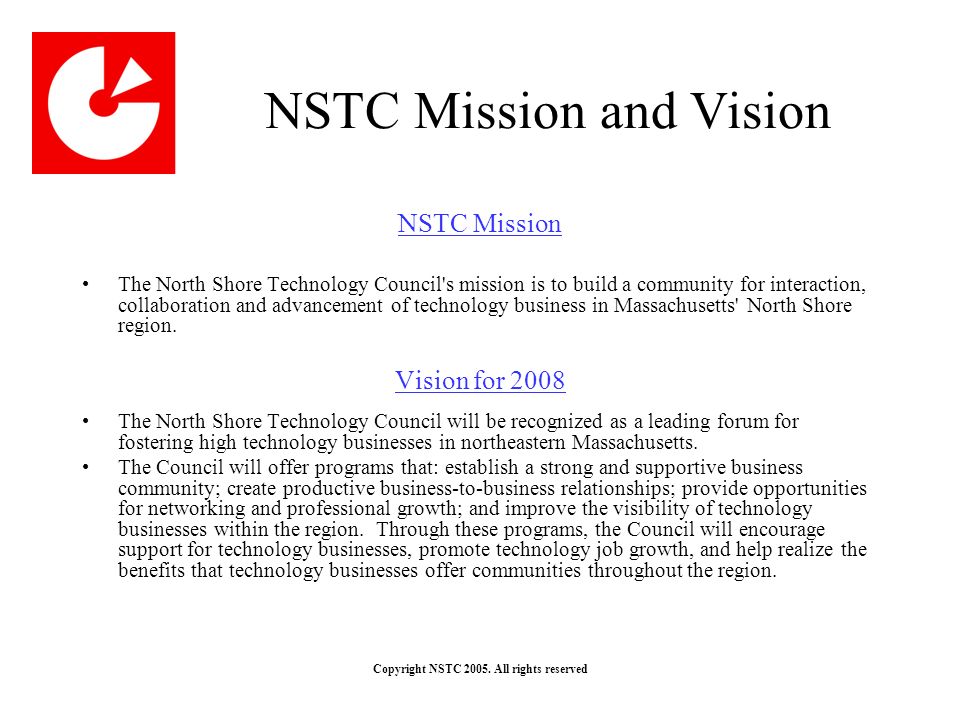 Copyright NSTC 2005.