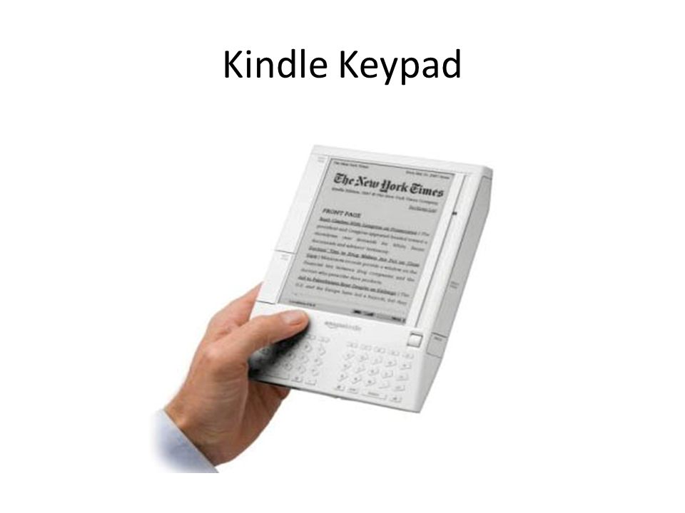 Kindle Keypad