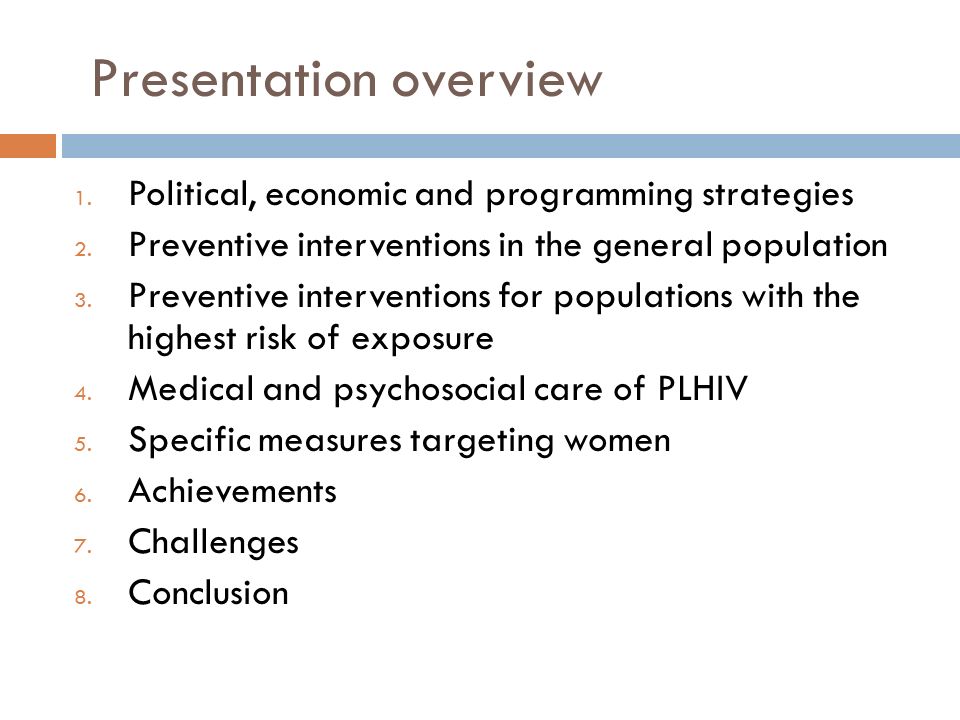 Presentation overview 1. Political, economic and programming strategies 2.