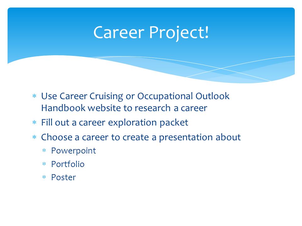 career project powerpoint