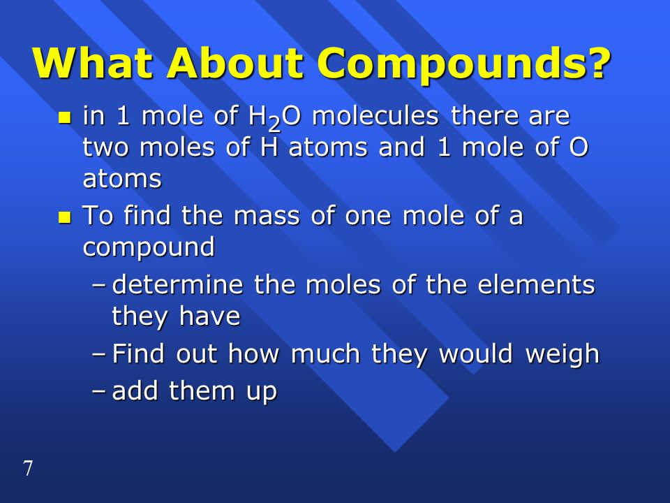 7 What About Compounds.