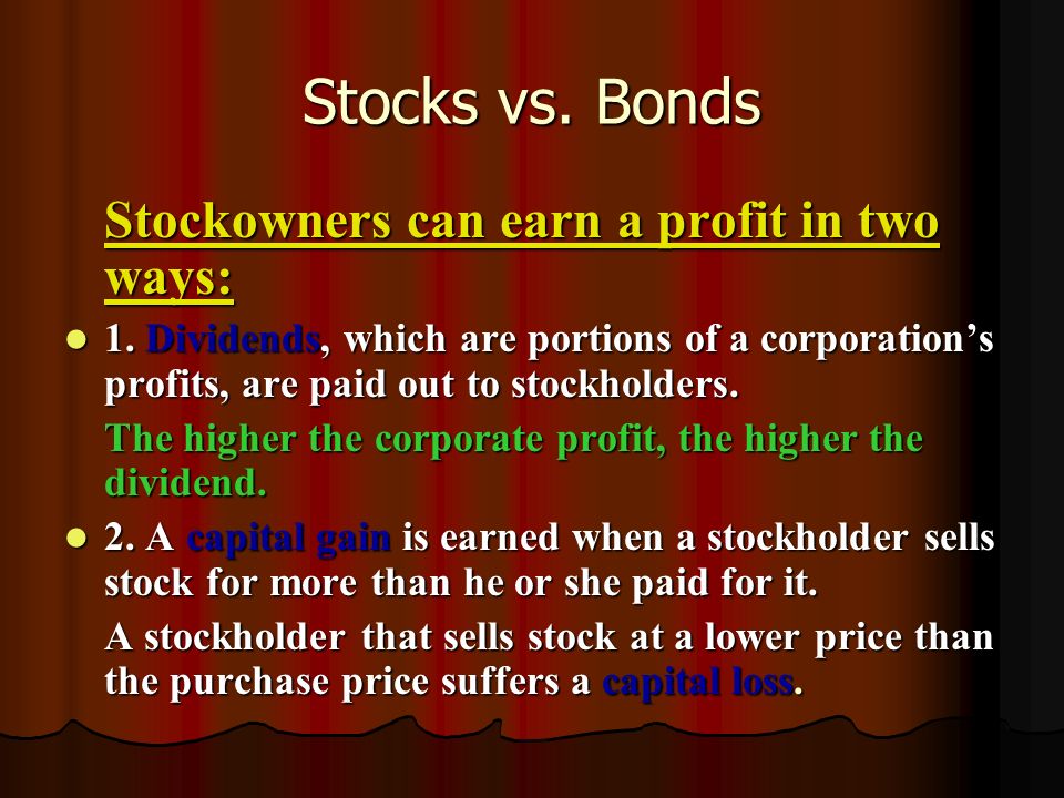 Stocks vs.