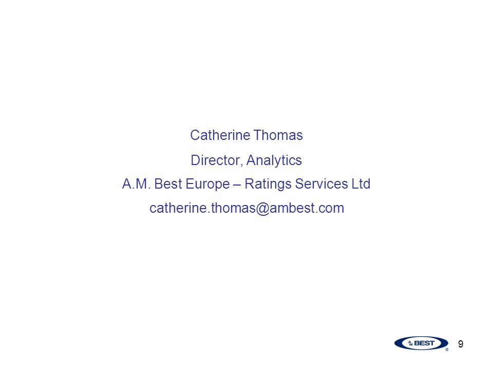 9 Catherine Thomas Director, Analytics A.M.