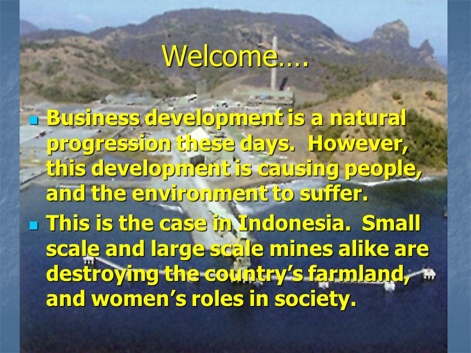 Welcome…. Business development is a natural progression these days.