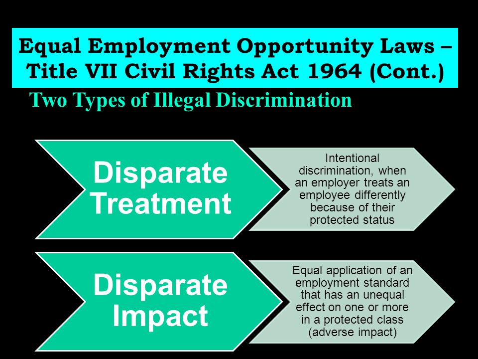disparate impactdisparate treatment case study disparate impactdisparate treatment case study