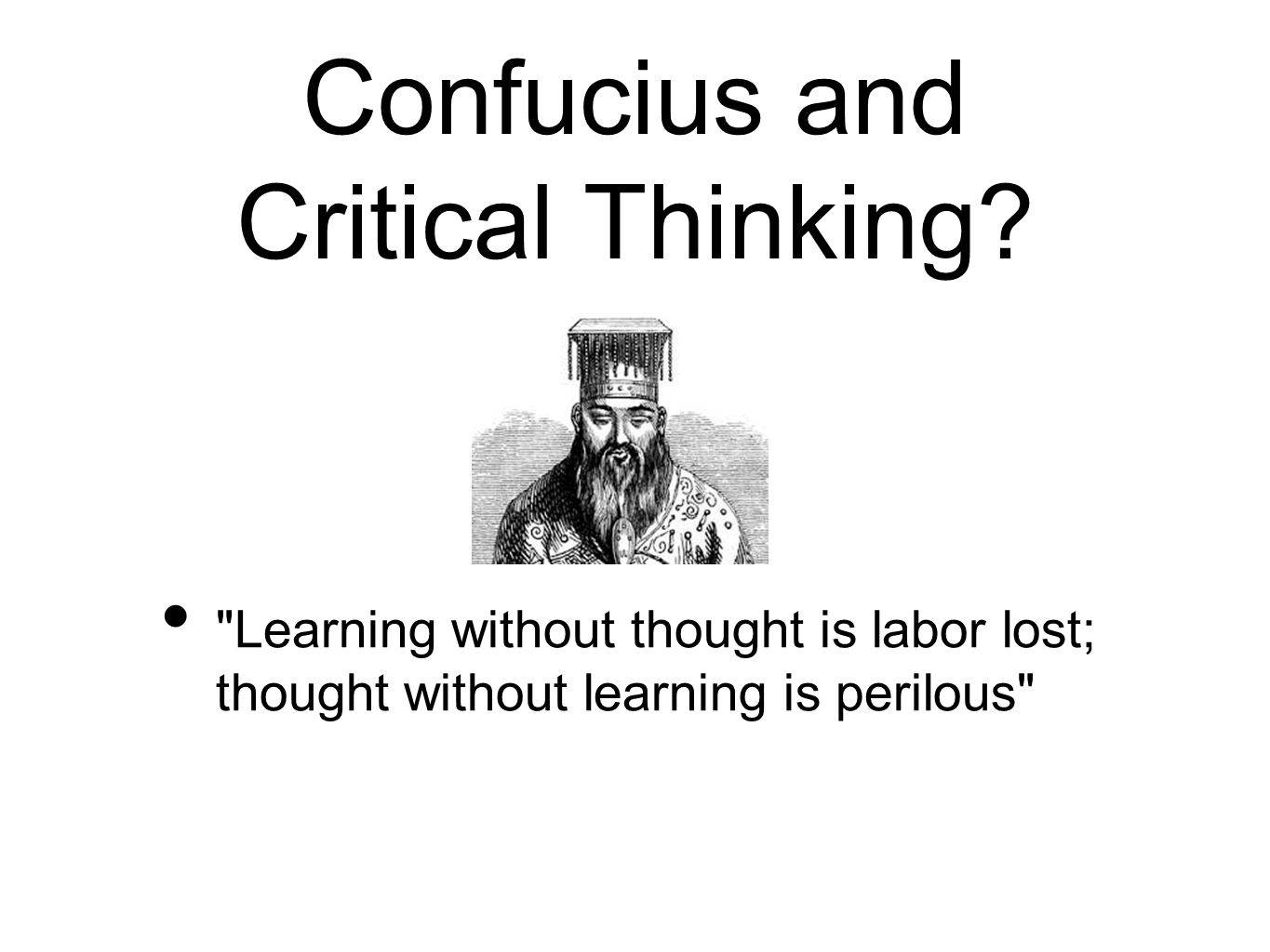 Three levels of thought critical thinking