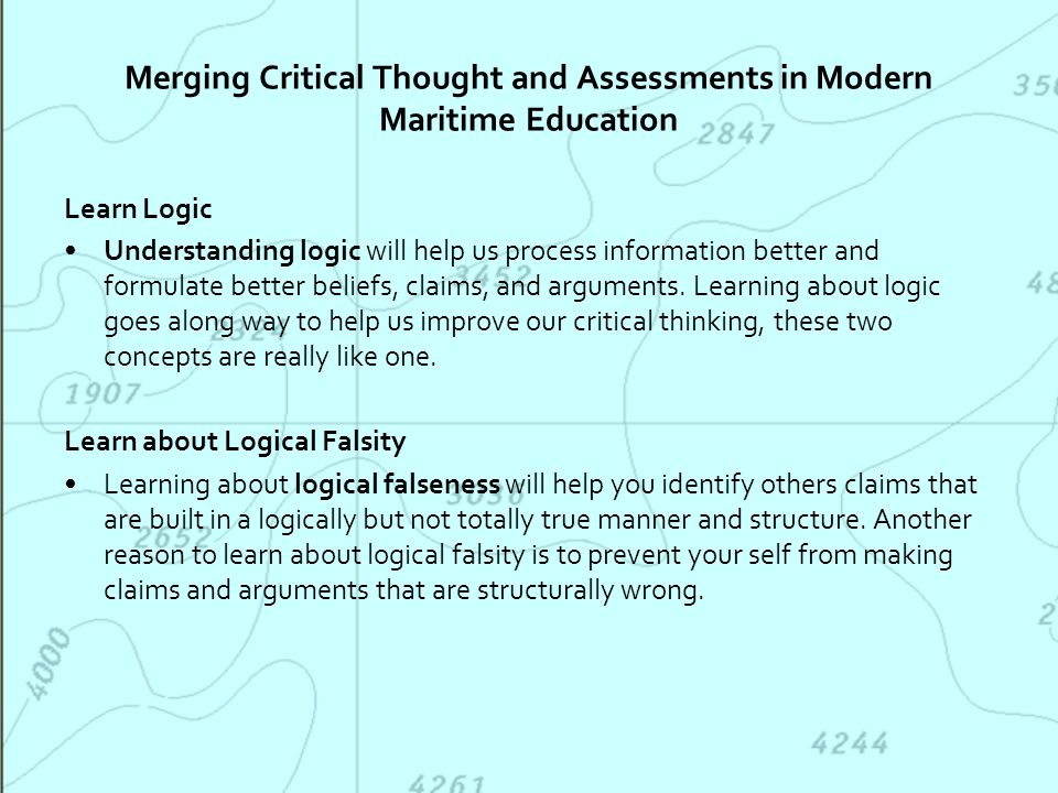 Analysis And Critical Thinking In Assessment