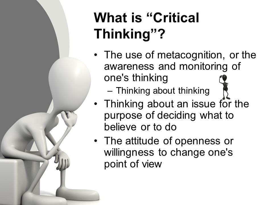 Cognitive skills in critical thinking issue at hand