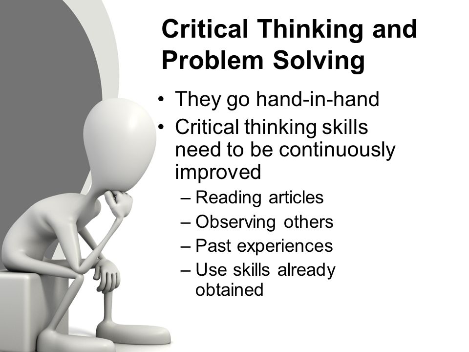 Critical thinking problem solving