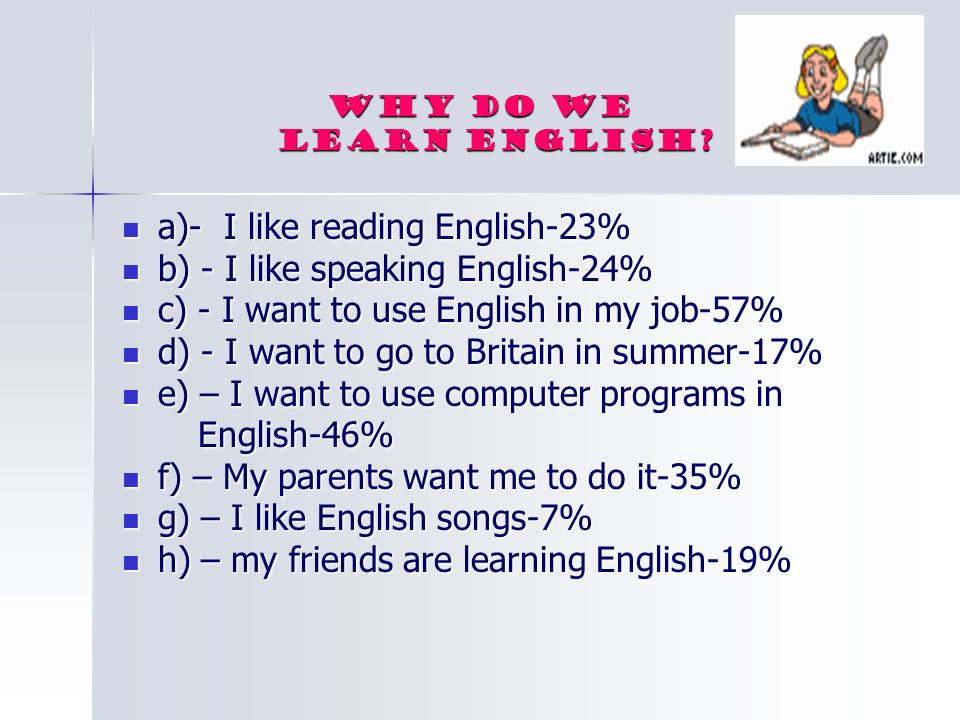 Why do we learn English. Why do we learn English.
