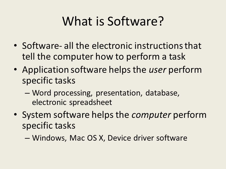 What is Software.