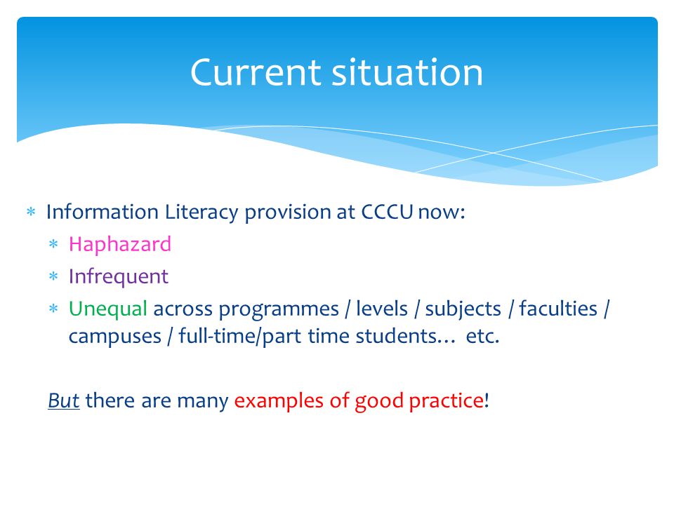 information literacy examples